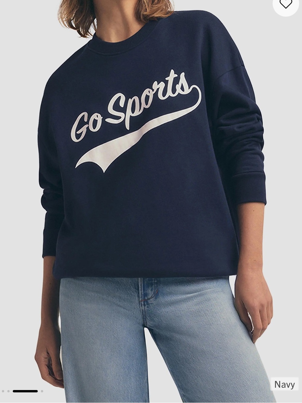 NWT Favorite Daughter Go Sports Cotton-Blend Sweatshirt